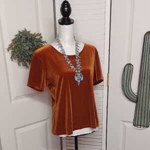 SALE Vintage Top, Shimmery Copper,  Large